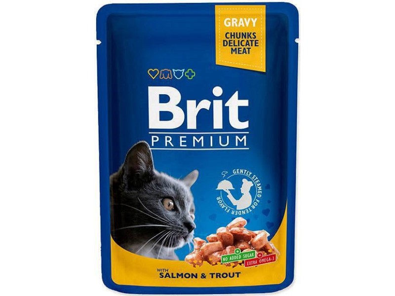 BRIT Cat Pouches Family Plate - wet cat food - 12 x 100g DLKRITKAM0002 – Brit Храна за котки