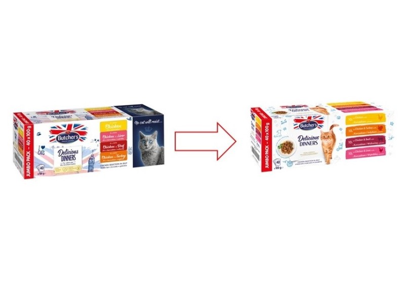 BUTCHERS Delicious Dinners Jumbo Pack - wet cat food - 40 x 100g DLKBHRKAM0006 – Butchers Храна за котки