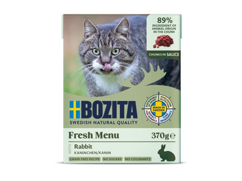 Bozita CHUNKS IN SAUCE WITH RABBIT DLSBZTZWI0041 – BOZITA Храна за котки