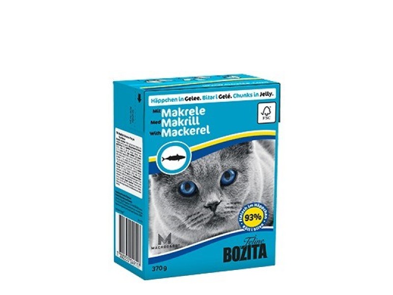 Bozita WITH MACKEREL – CHUNKS IN JELLY DLZBZTKMK0023 – BOZITA Храна за котки
