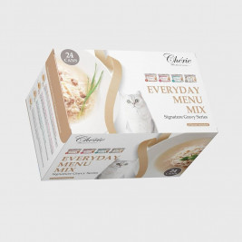 CHERIE Everyday Menu Mix of Chunks in Gravy - Wet Cat Food - 24x80g