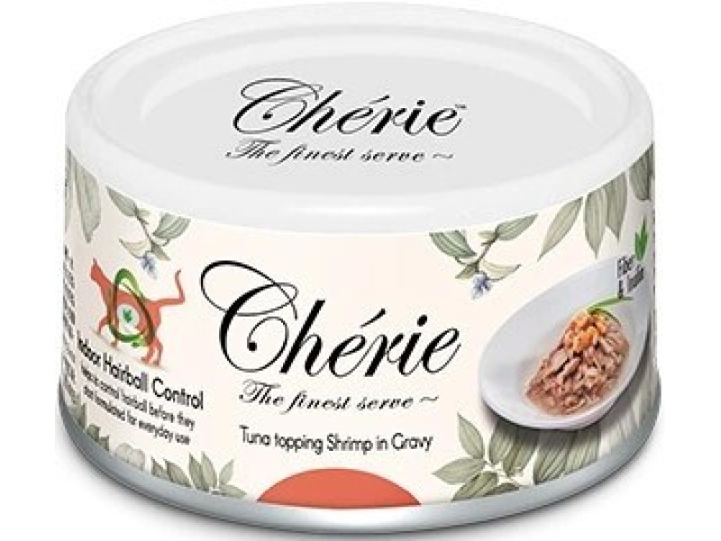 CHERIE Indoor Hairball Control Mixed Flavors with Tuna in Gravy - Wet Cat Food - 24x80g DLKCEIKAM0020 –  Храна за котки