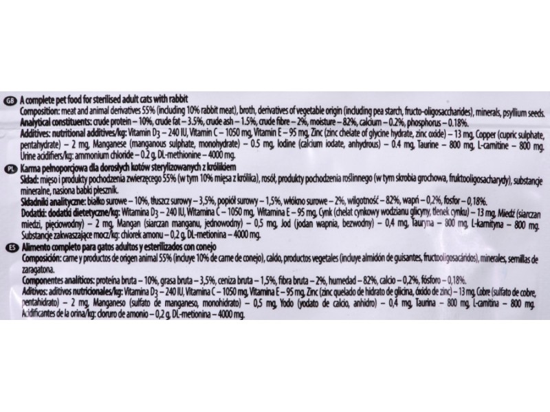 DOLINA NOTECI Piper Animals Sterilised  Rabbit - wet cat food - 100 g DLZDNTKMK0019 – DOLINA NOTECI Храна за котки