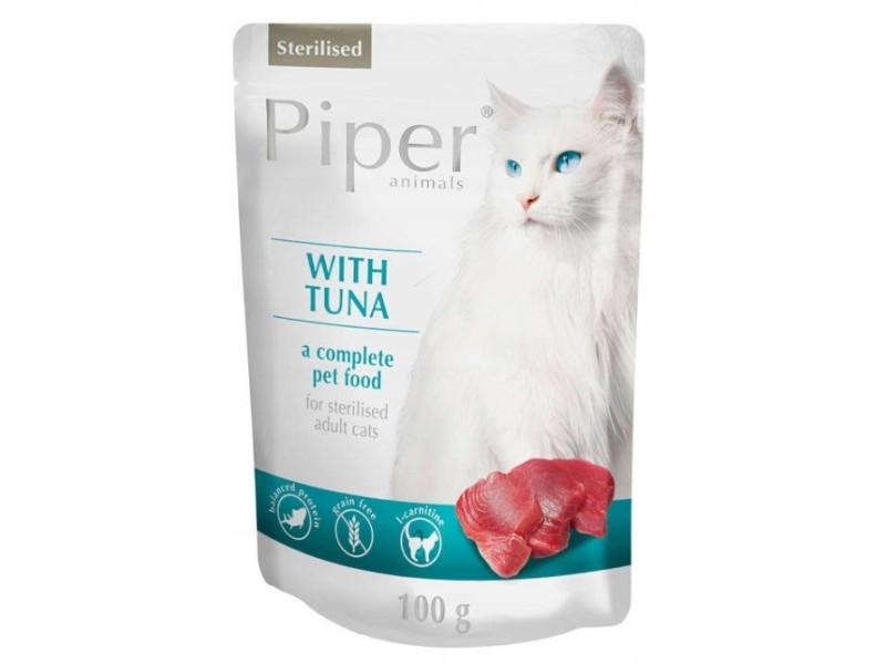DOLINA NOTECI Piper Sterilised Tuna - wet cat food - 100 g DLZDNTKMK0016 – DOLINA NOTECI Храна за котки