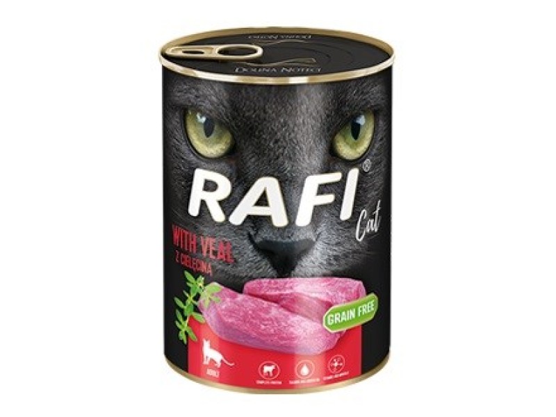 DOLINA NOTECI Rafi Cat Adult with veal - wet cat food - 400g 11801459 – DOLINA NOTECI Храна за котки