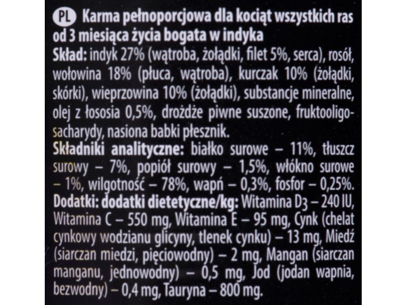 Dolina Noteci Premium Junior rich in turkey - Wet cat food - 400 g DLZDNTKMK0020 – DOLINA NOTECI Храна за котки
