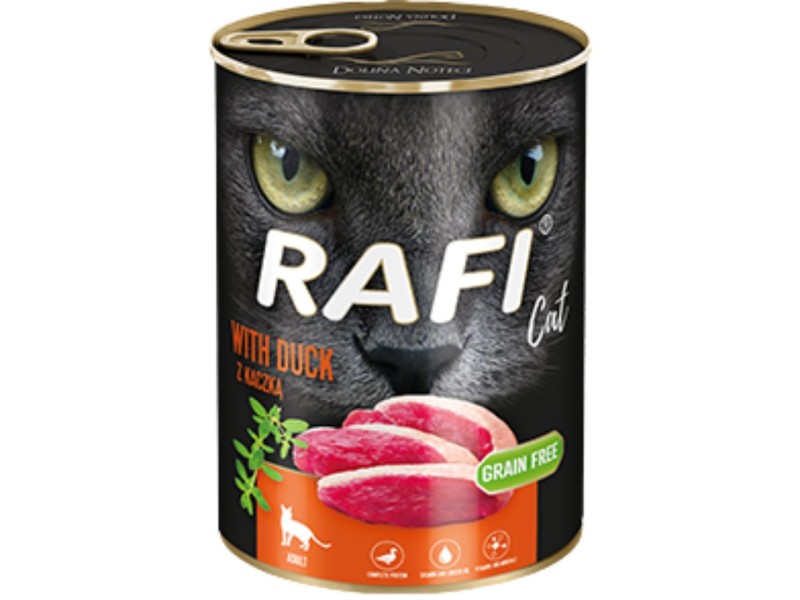 Dolina Noteci Rafi with duck - wet cat food - 400g DLZDNTKMK0009 – DOLINA NOTECI Храна за котки