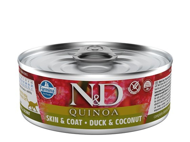 FARMINA N&D CAT QUINOA DUCK&COCONUT ADULT 70g PND080018 – Farmina Храна за котки