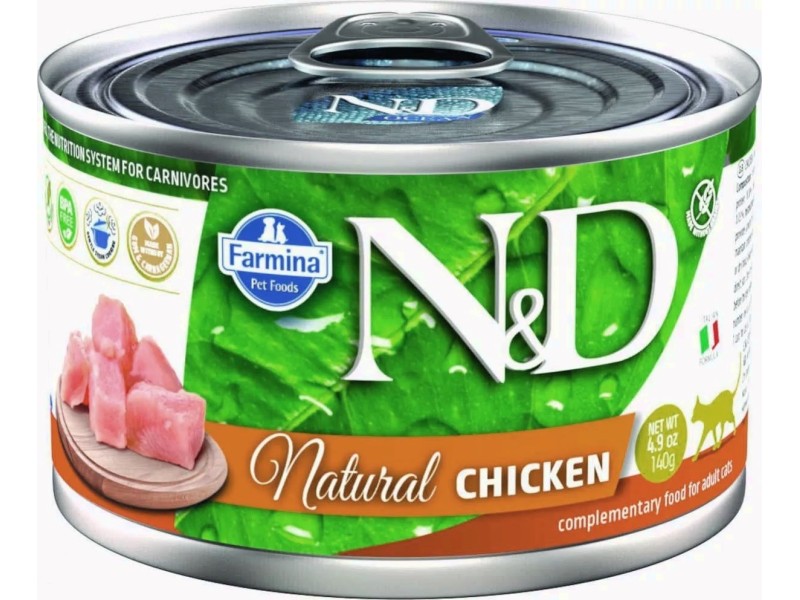 FARMINA N&D Cat Natural Chicken - wet cat food - 140 g PND140062 – Farmina Храна за котки