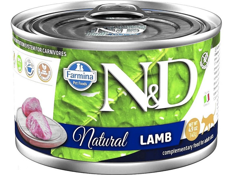 FARMINA N&D Cat Natural Lamb- wet cat food - 140 g PND140066 – Farmina Храна за котки