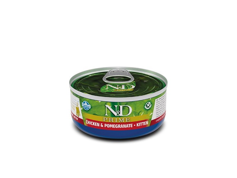FARMINA N&D Cat Prime Chicken&Pomegranate Kitten - wet cat food - 70 g FARMINA N&D Cat Prime Chicken&Pomegranate Kitten - wet cat food - 70 g PND080024 – Farmina Храна за котки