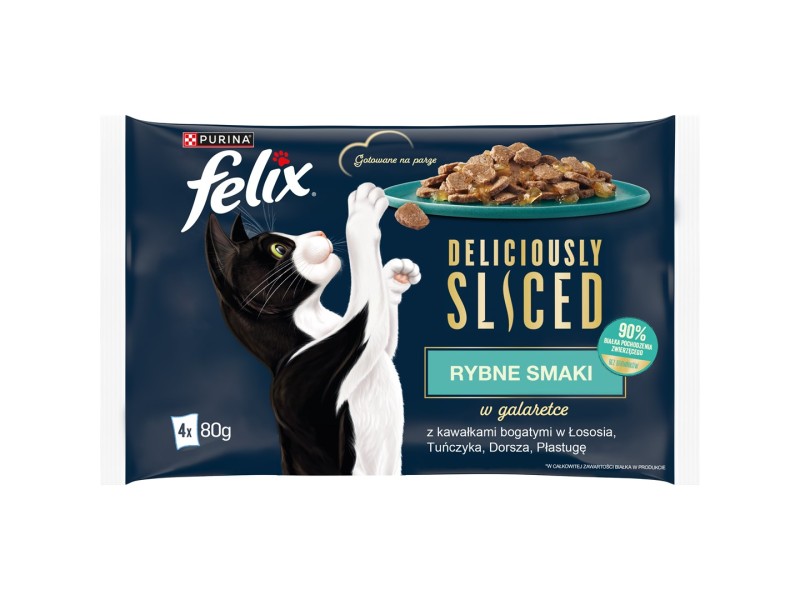 FELIX Deliciously Sliced Fish - wet cat food - 4x 80 g DLKFEJKAM0002 – PURINA NESTLE Храна за котки