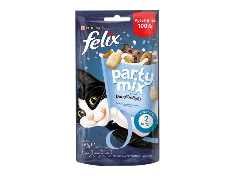 FELIX Party Mix Dairy Delight - Cat snack - 60g DLZFEJKDK0032 – PURINA NESTLE Храна за котки