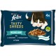 FELIX Tasty Shreds with salmon and tuna - 4x 80g DLZPUIKMK0086 – PURINA NESTLE Храна за котки