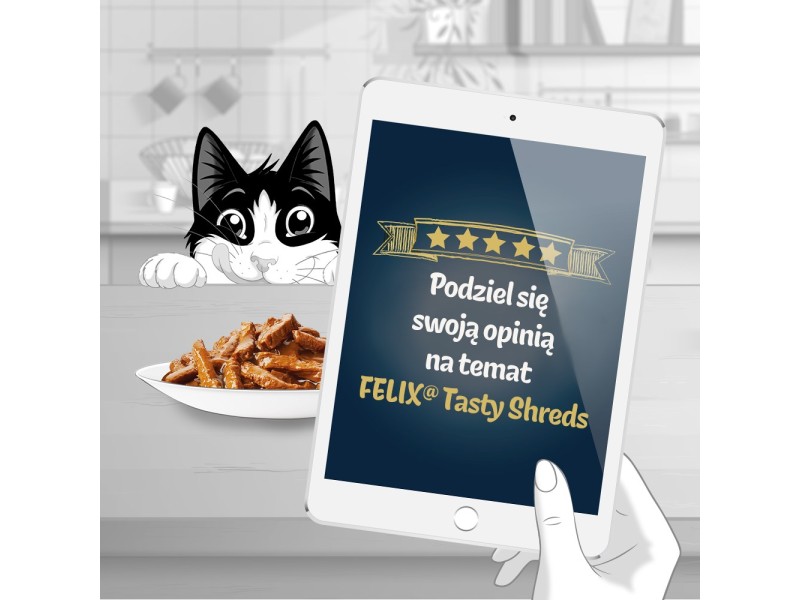 FELIX Tasty Shreds with salmon and tuna - 4x 80g DLZPUIKMK0086 – PURINA NESTLE Храна за котки