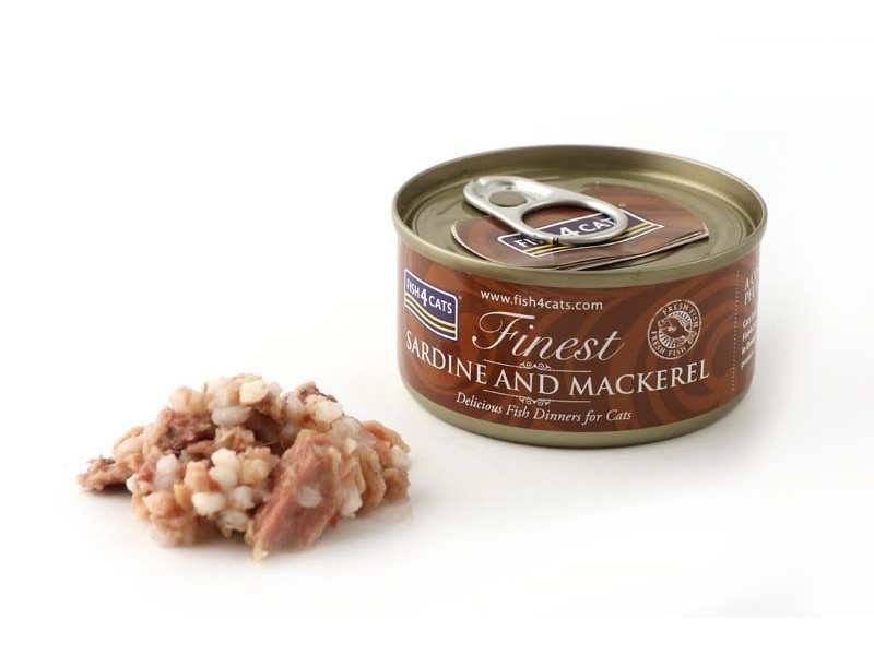 FISH4CATS Sardine and mackerel - wet cat food - 70g DLKF4DKAM0007 –  Храна за котки