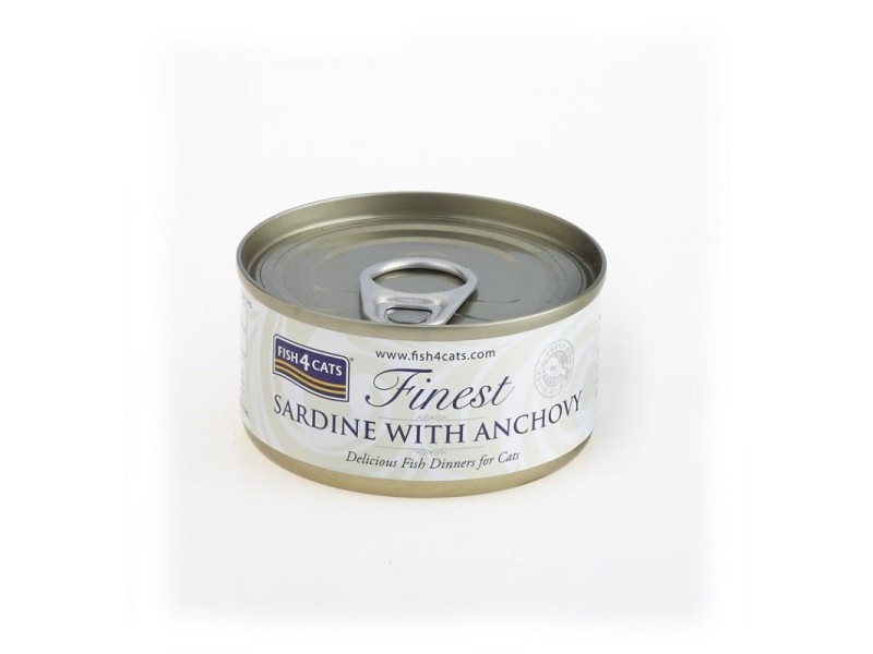 FISH4CATS Sardine with anchovy - wet cat food - 70g DLKF4DKAM0011 –  Храна за котки