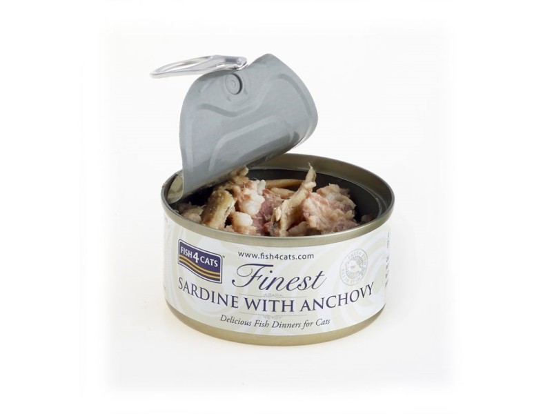 FISH4CATS Sardine with anchovy - wet cat food - 70g DLKF4DKAM0011 –  Храна за котки