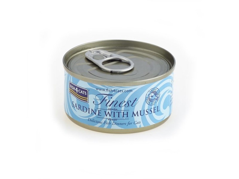 FISH4CATS Sardine with mussel - wet cat food - 70g DLKF4DKAM0010 –  Храна за котки