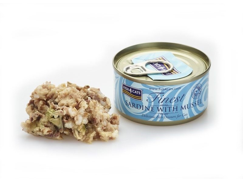 FISH4CATS Sardine with mussel - wet cat food - 70g DLKF4DKAM0010 –  Храна за котки