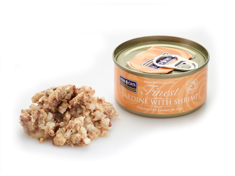 FISH4CATS Sardine with shrimp - wet cat food - 70g DLKF4DKAM0012 –  Храна за котки
