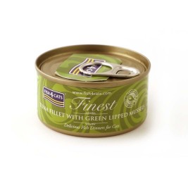 FISH4CATS Tuna fillet with green lipped mussel - wet cat food - 70g