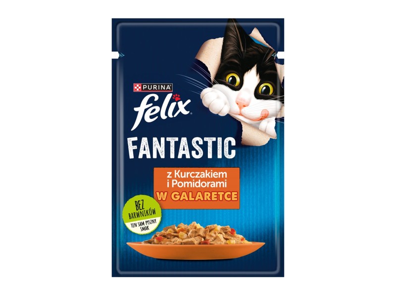 Felix Fanstastic Chicken, Tomato - Wet Cat Food - 85 g DLZPUIKMK0083 – PURINA NESTLE Храна за котки