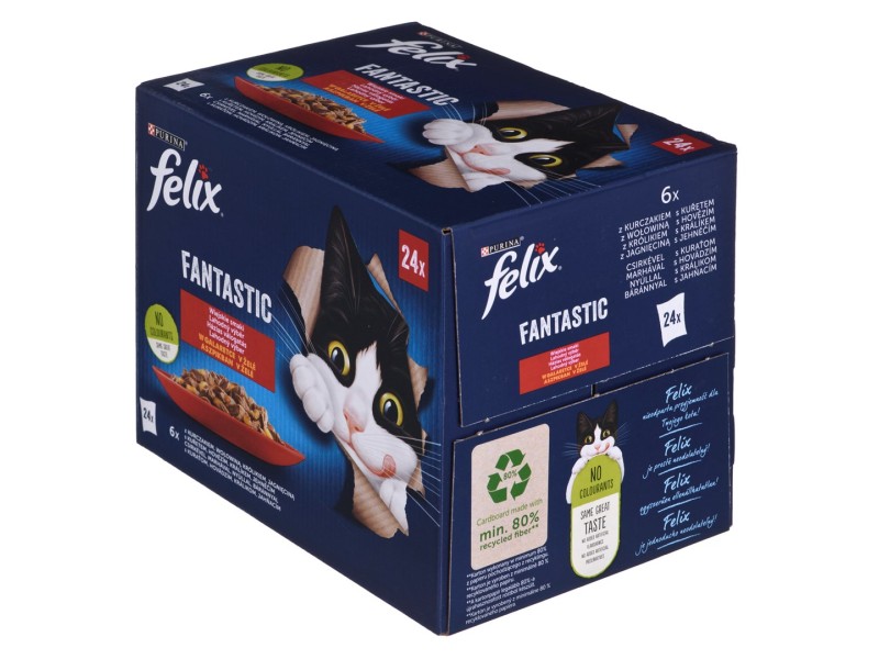 Felix Fantastic country flavors in jelly - Wet food for cats - 24x 85g DLZFEJKMK0022 – PURINA NESTLE Храна за котки