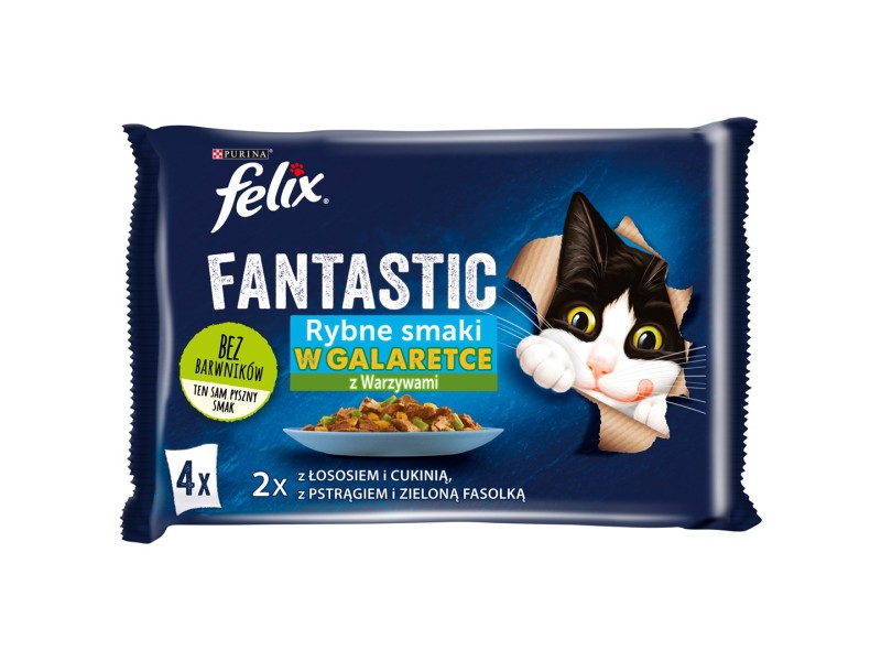 Felix Fantastic country flavors in jelly, salmon, trout with vegetables -(4x 85 g) DLZPUIKMK0079 – PURINA NESTLE Храна за котки