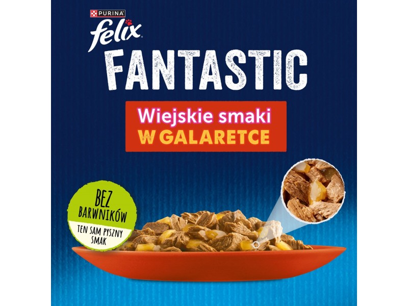 Felix Fantastic in jelly Beef with Chicken 340 g (4 x 85 g) DLZFEJKMK0020 – PURINA NESTLE Храна за котки