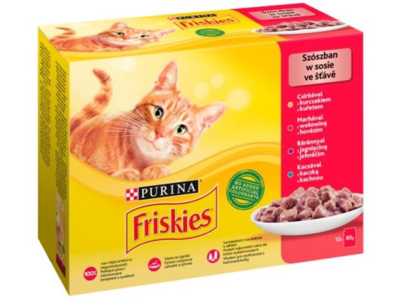 Friskies Mix meat - wet cat food - 12 x 85 g DLZPUIKDK0115 – PURINA NESTLE Храна за котки