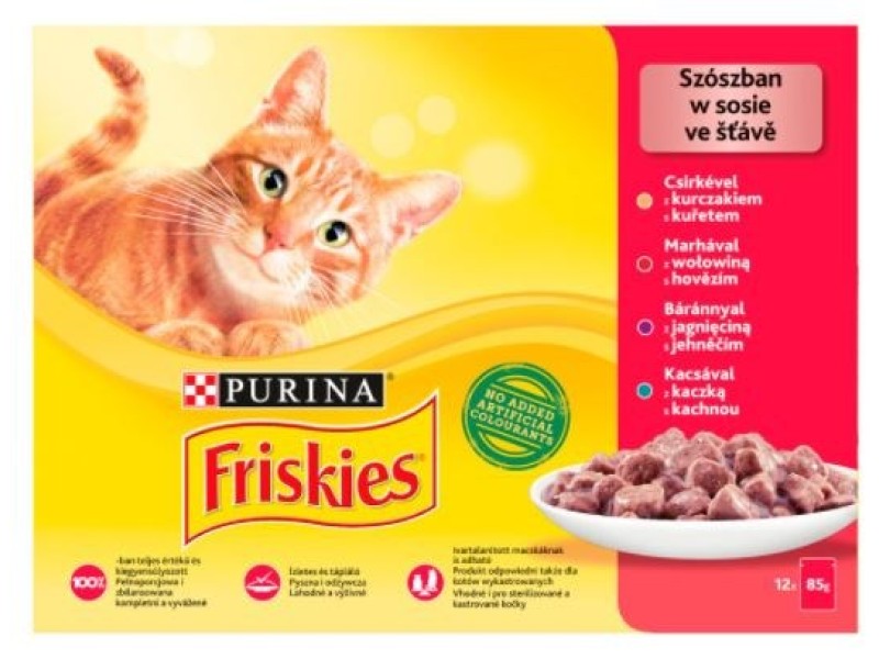 Friskies Mix meat - wet cat food - 12 x 85 g DLZPUIKDK0115 – PURINA NESTLE Храна за котки