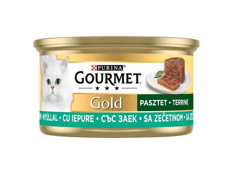 GOURMET Gold Rabbit - wet cat food - 85g DLZPUIKMK0018 – PURINA NESTLE Храна за котки