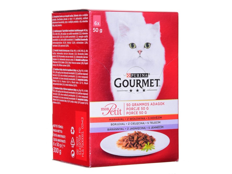 GOURMET Mon Petit Fish Mix - wet cat food - 6 x 50 g DLZPUIKDK0077 – PURINA NESTLE Храна за котки