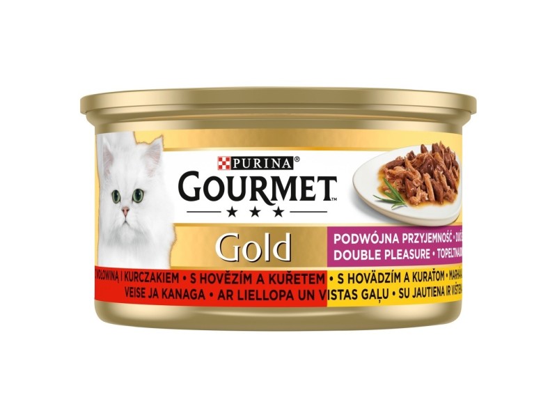 Gourmet Gold - Mix Beef and Chicken 85g DLZPUIKMK0012 – PURINA NESTLE Храна за котки