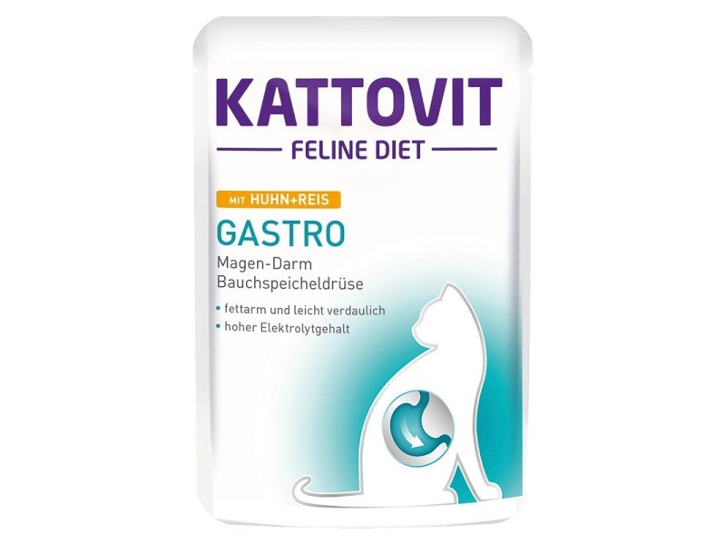 KATTOVIT Feline Diet Gastro Chicken with rice - wet cat food - 85g KATTOVIT Feline Diet Gastro Chicken with rice - wet cat food - 85g DLKKTTPRZ0013 – KATTOVIT Храна за котки