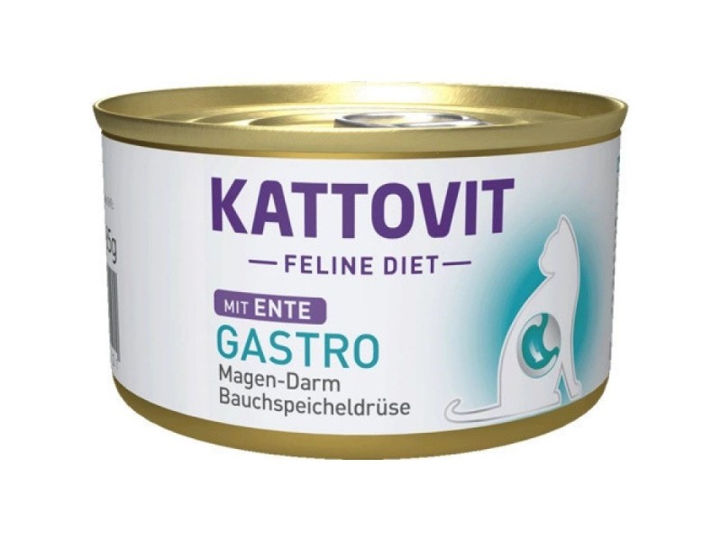 KATTOVIT Feline Diet Gastro Duck - wet cat food - 85g KATTOVIT Feline Diet Gastro Duck - wet cat food - 85g DLKKTTPRZ0006 – KATTOVIT Храна за котки