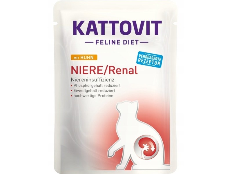 KATTOVIT Feline Diet Niere/Renal Chicken - wet cat food - 85g DLKKTTPRZ0020 – KATTOVIT Храна за котки
