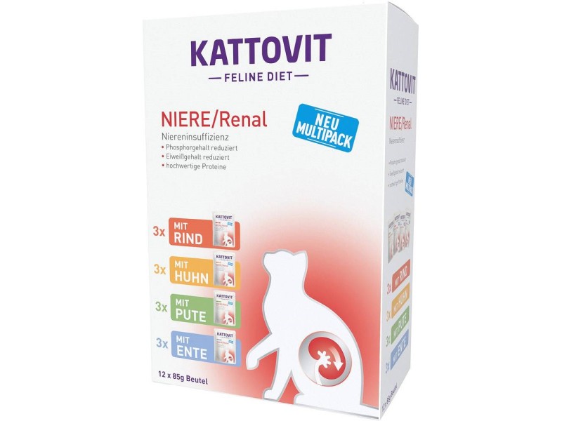 KATTOVIT Feline Diet Niere/Renal - wet cat food - 12 x 85g DLKKTTPRZ0016 – KATTOVIT Храна за котки