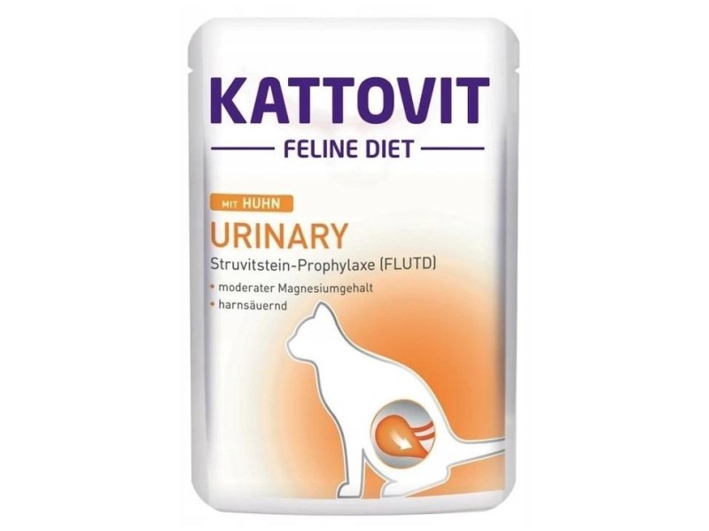 KATTOVIT Feline Diet Urinary Chicken - wet cat food - 85g DLKKTTPRZ0023 – KATTOVIT Храна за котки