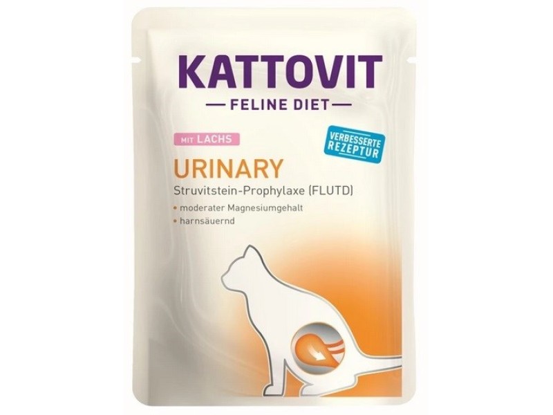KATTOVIT Feline Diet Urinary Salmon - wet cat food - 85g DLKKTTPRZ0024 – KATTOVIT Храна за котки