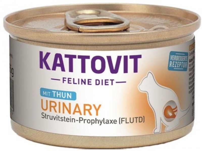 KATTOVIT Feline Diet Urinary Tuna - wet cat food - 85g DLKKTTPRZ0010 – KATTOVIT Храна за котки