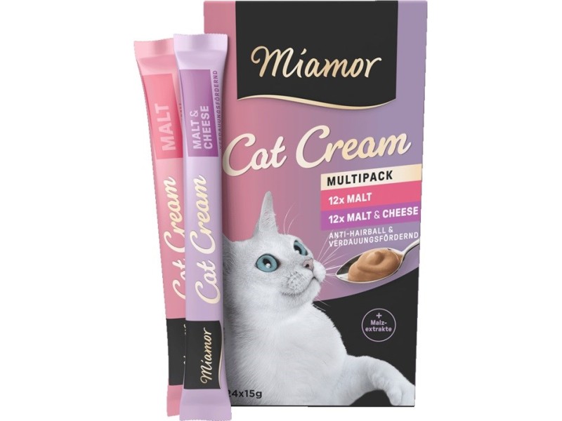 MIAMOR Cat Cream Malt - cat treats - 24x15g DLKMMRKAM0011 – Miamor Храна за котки