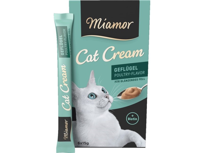 MIAMOR Cat Cream Poultry - cat treats - 6x15g DLKMMRKAM0016 – Miamor Храна за котки