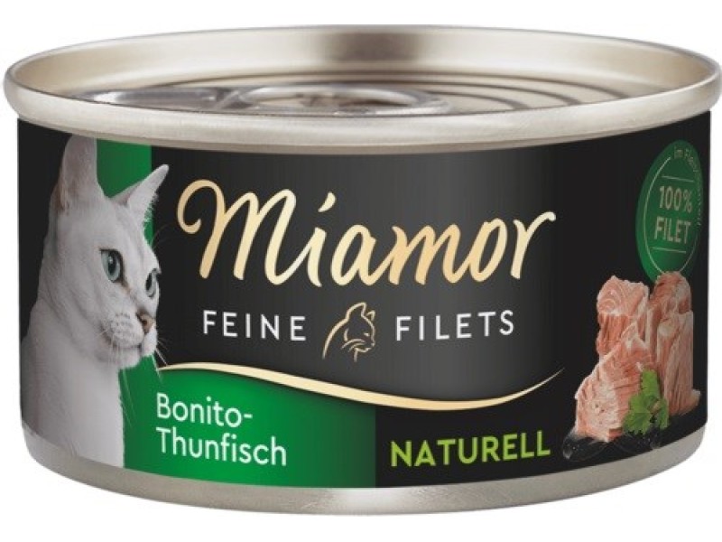 MIAMOR Feine Filets Naturell Bonito tuna - wet cat food - 80g MIAMOR Feine Filets Naturell Bonito tuna - wet cat food - 80g DLZMMRKMK0052 – Miamor Храна за котки