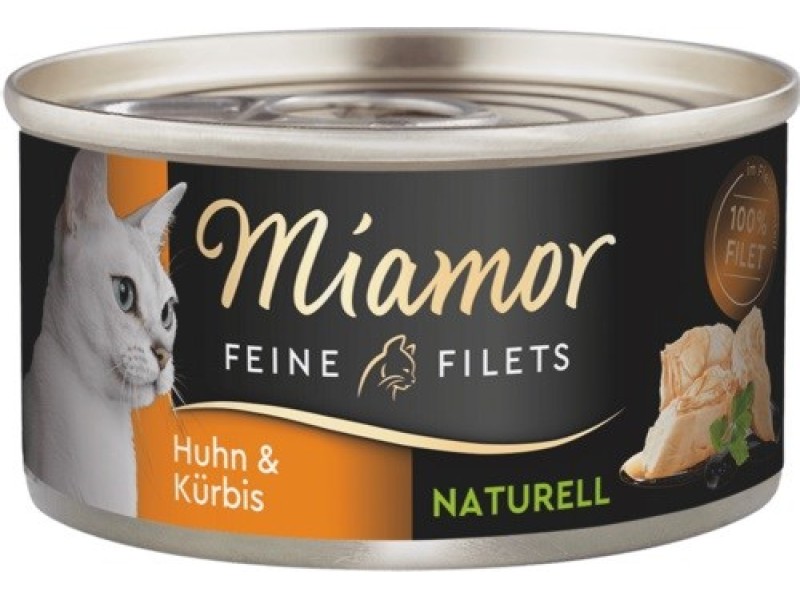 MIAMOR Feine Filets Naturell Chicken with pumpkin - wet cat food - 80g DLZMMRKMK0040 – Miamor Храна за котки