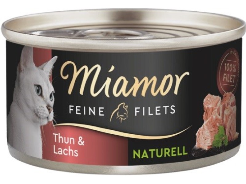 MIAMOR Feine Filets Naturell Tuna with salmon - wet cat food - 80g DLKMMRKAM0007 – Miamor Храна за котки
