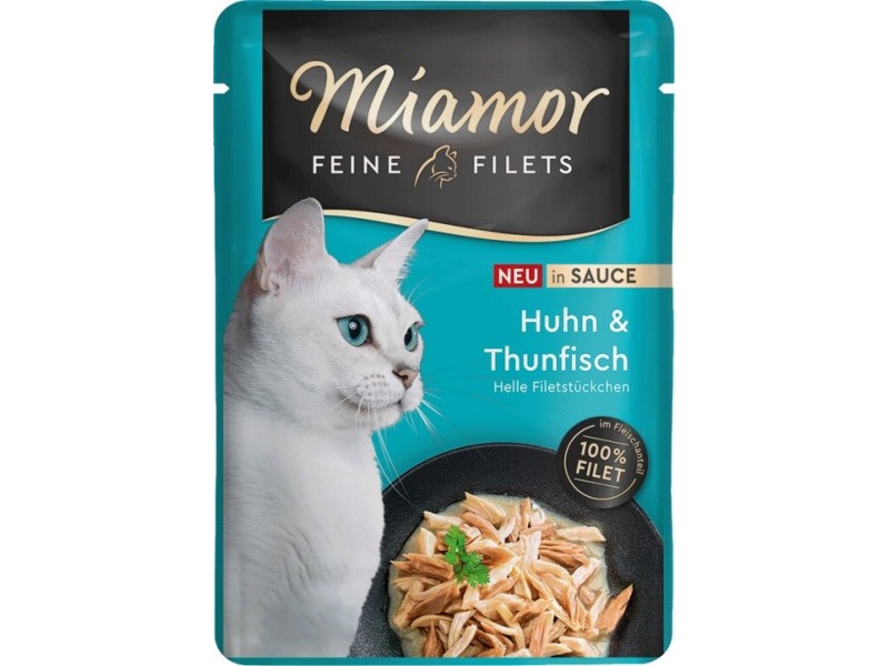 MIAMOR Fine Filets Chicken with tuna in sauce - wet cat food - 100g DLKMMRKAM0015 – Miamor Храна за котки