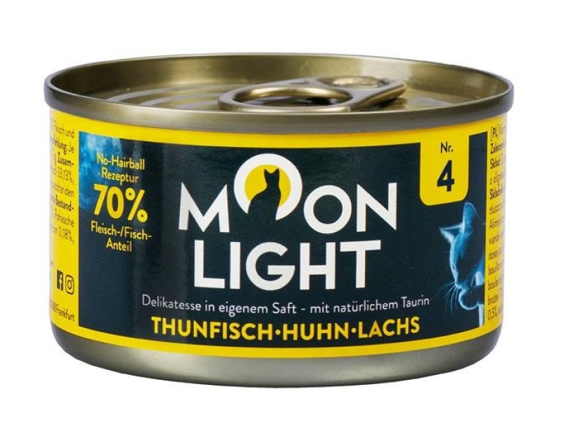 MOONLIGHT Dinner Nr 4 Tuna, chicken and salmon - wet cat food - 80g DLSMTGZWI0001 –  Храна за котки