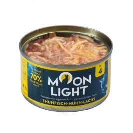 MOONLIGHT Dinner Nr 4 Tuna, chicken and salmon - wet cat food - 80g